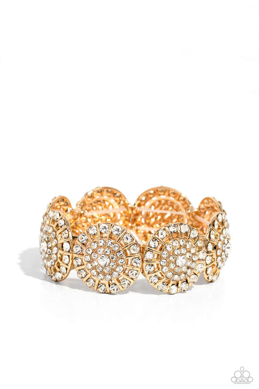 Executive Elegance - Gold - Paparazzi Bracelet