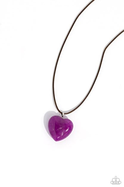 Serene Sweetheart - Purple - Paparazzi Necklace
