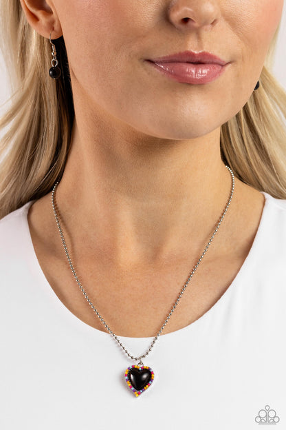 Romantic Ragtime - Black - Paparazzi Necklace