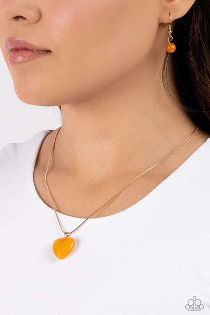 Prismatic Pastime - Gold - Paparazzi Necklace