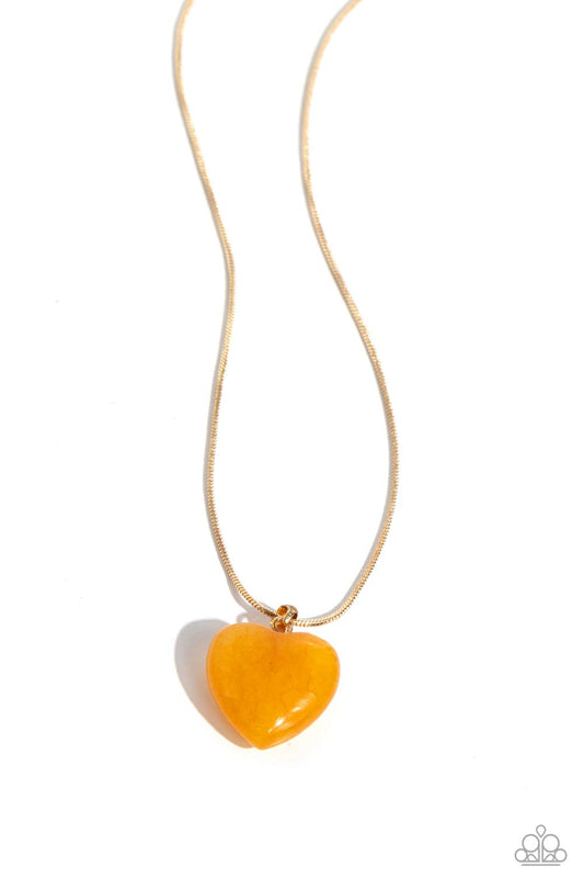 Prismatic Pastime - Gold - Paparazzi Necklace