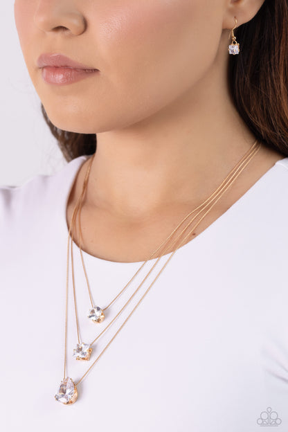 Lustrous Layers - Gold - Paparazzi Necklace