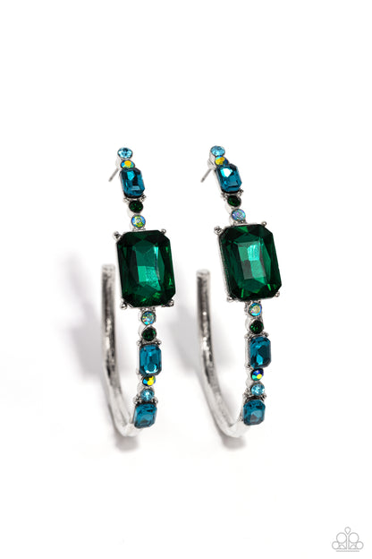 Elite Ensemble - Green - Paparazzi Earrings