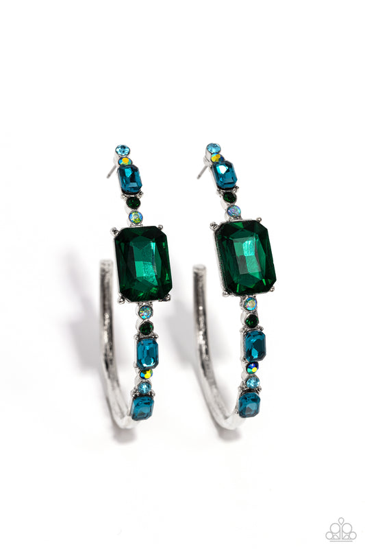Elite Ensemble - Green - Paparazzi Earrings