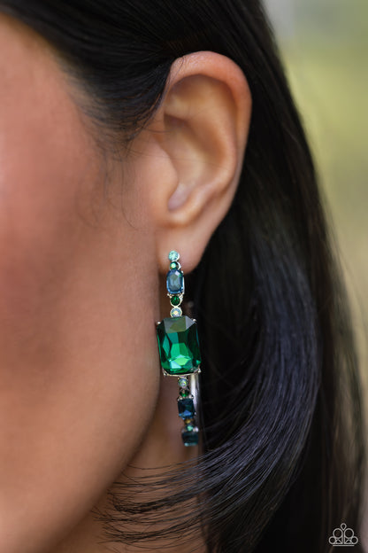 Elite Ensemble - Green - Paparazzi Earrings