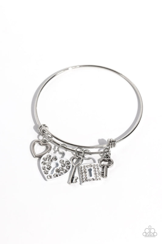 Locked Legacy - White - Paparazzi Bracelet