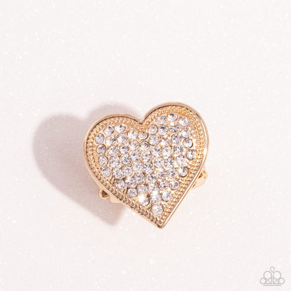 Sweet Serendipity - Gold - Paparazzi Ring