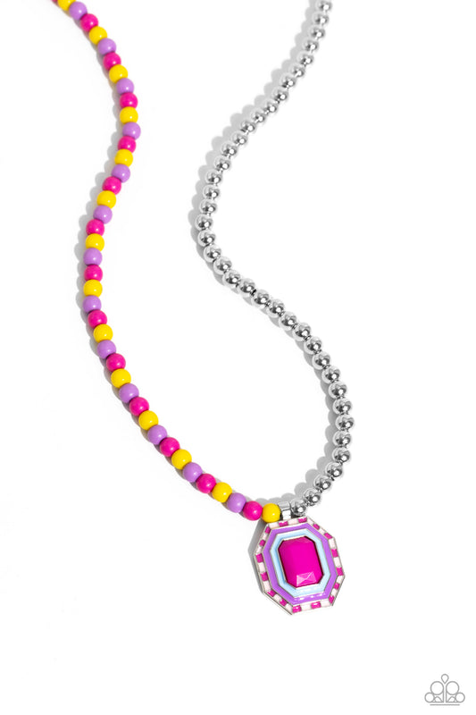 Contrasting Candy - Multi - Paparazzi Necklace