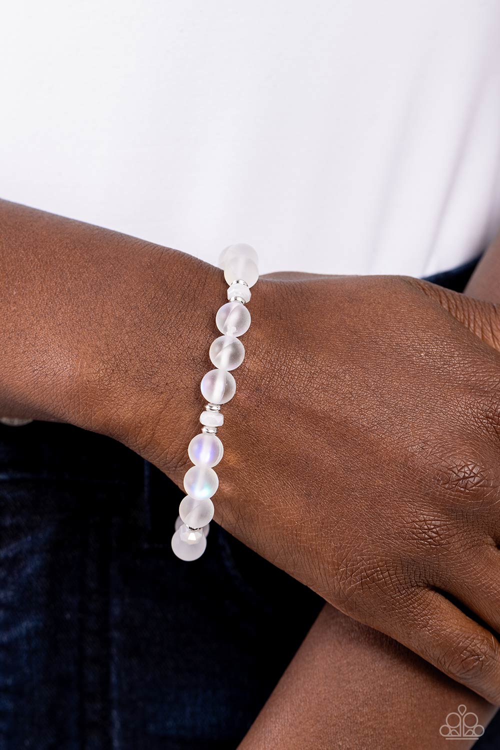 Mermaid Mirage - White - Paparazzi Bracelet