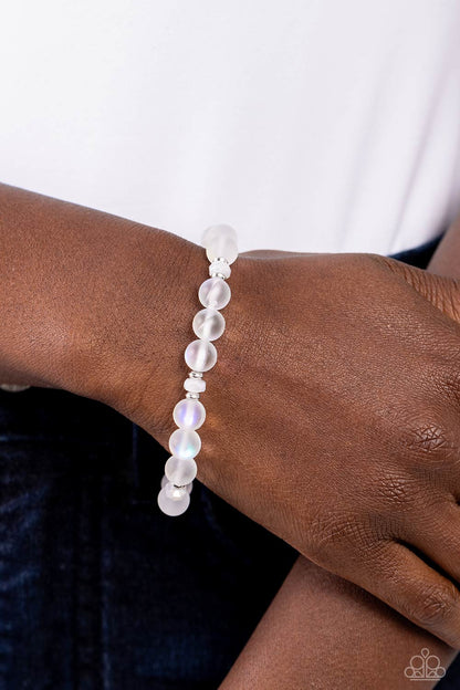 Mermaid Mirage - White - Paparazzi Bracelet