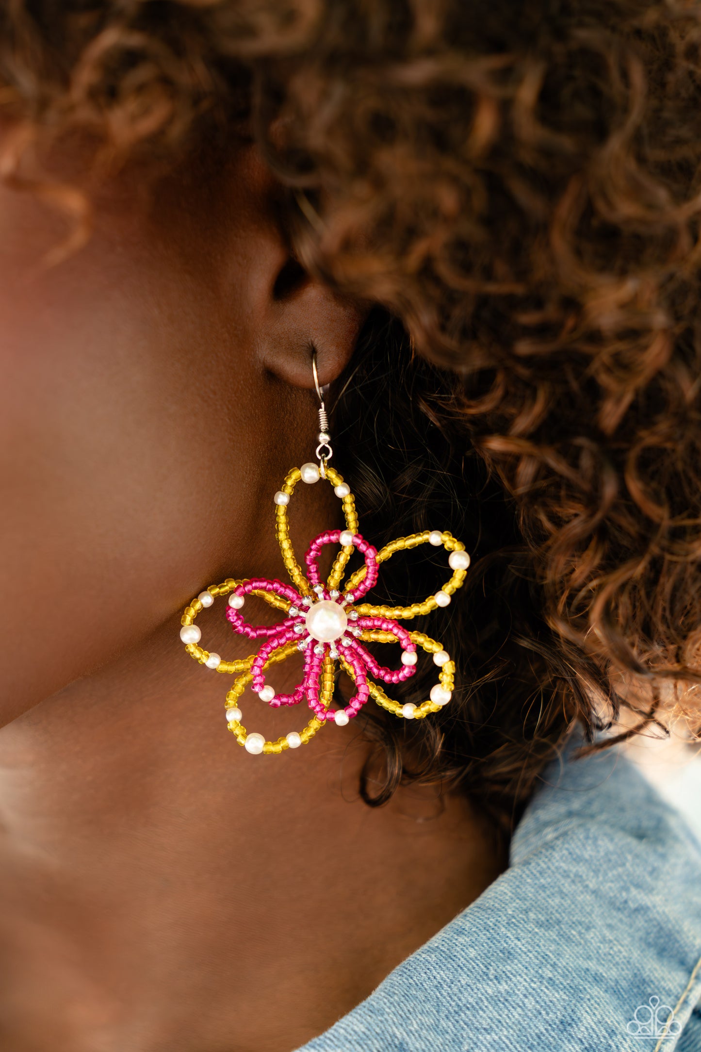 PEARL Crush - Yellow - Paparazzi Earring