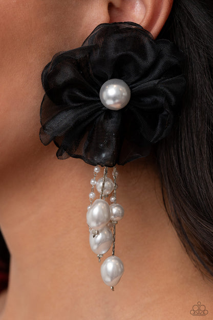Dripping In Decadence - Black- Paparazzi Earrings