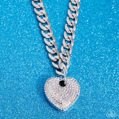 Ardent Affection - White - Paparazzi Necklace (2024 January LOP)