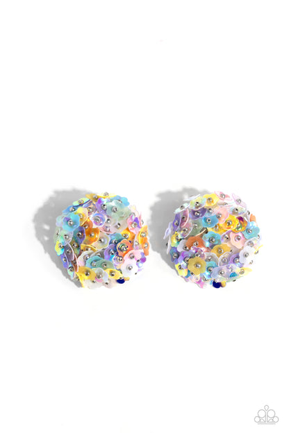 Corsage Character - Multi - Paparazzi Earrings