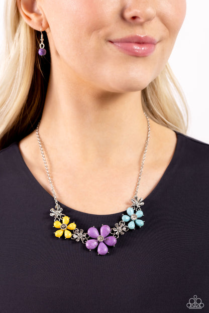 Growing Garland - Purple - Paparazzi Necklace