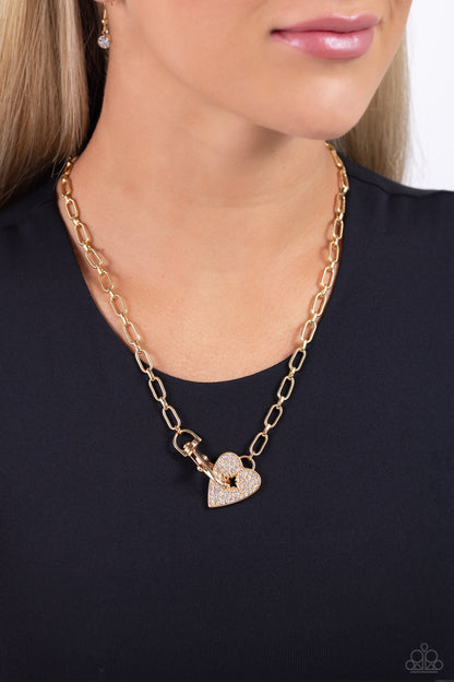 Radical Romance - Gold - Paparazzi Necklace