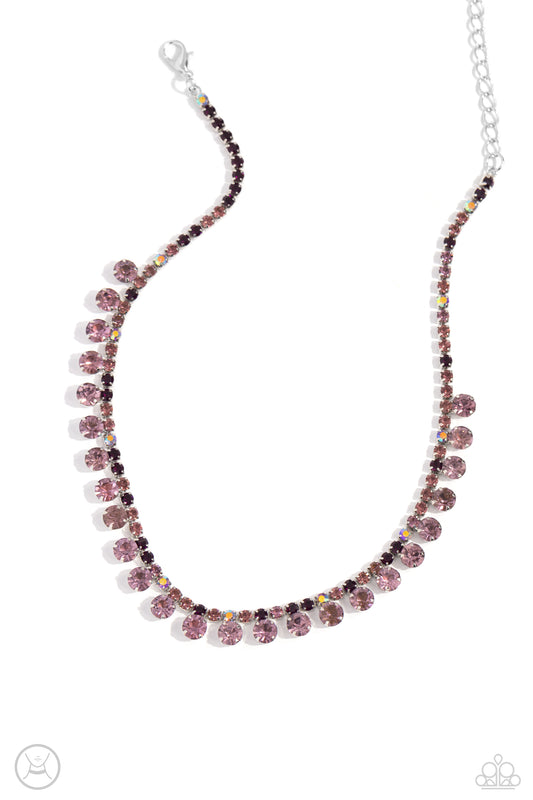 Ritzy Rhinestones - Purple - Paparazzi Necklace