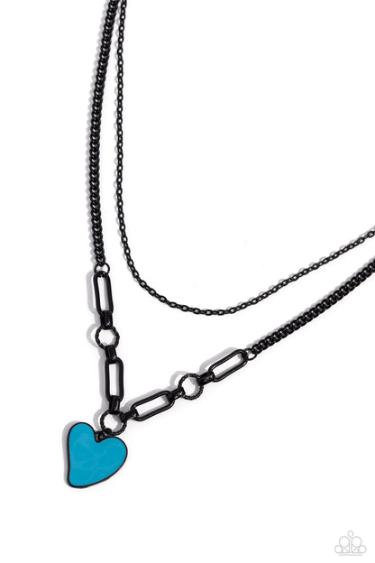 Carefree Confidence - Blue - Paparazzi Necklace