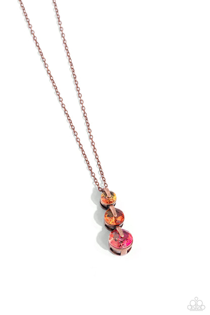 Ombré Obsession - Copper - Paparazzi Necklace