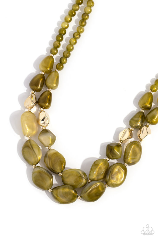 Seize the Statement - Green - Paparazzi Necklace