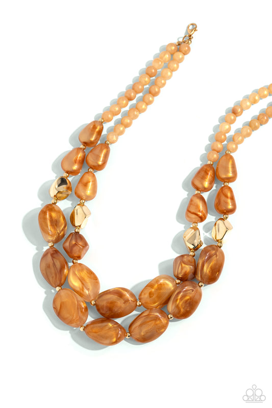 Seize the Statement - Brown - Paparazzi Necklace