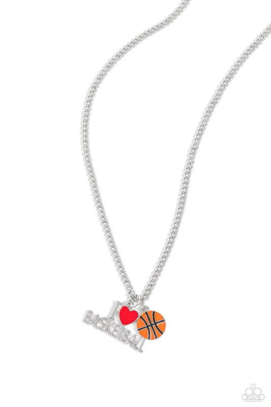 Making Buckets - Orange - Paparazzi Necklace