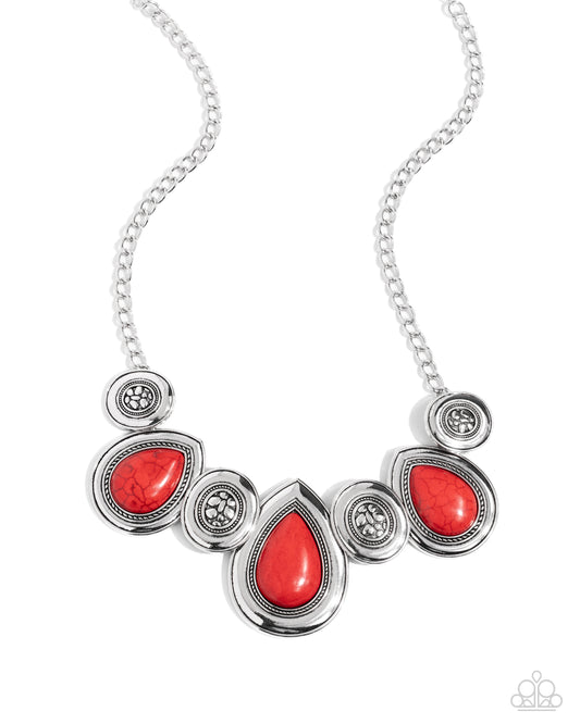 Rustic Remix - Red - Paparazzi Necklace