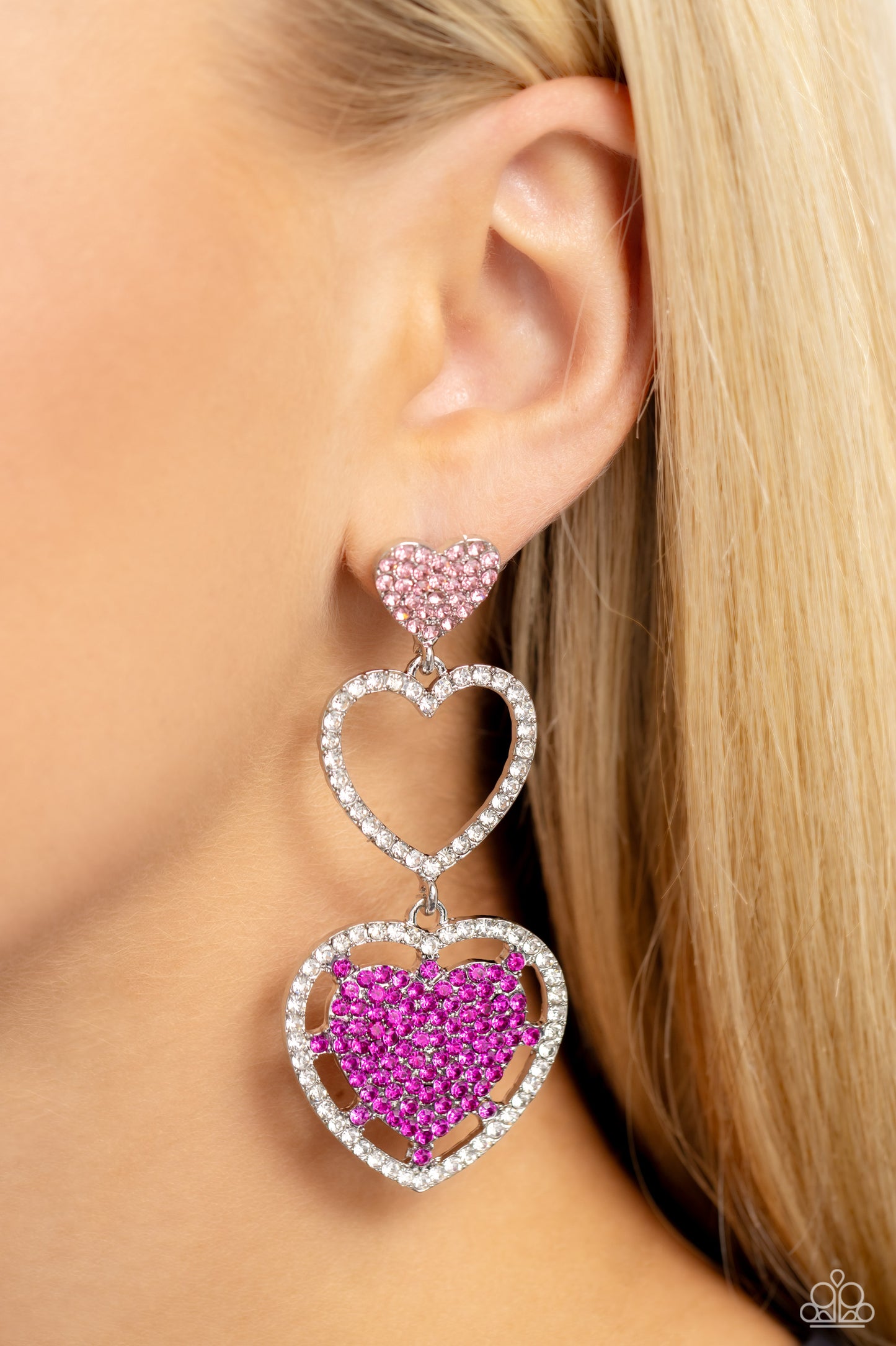Couples Celebration - Pink - Paparazzi Earrings