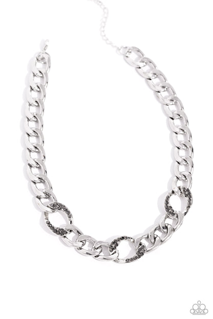 Gleaming Harmony - Silver - Paparazzi Necklace