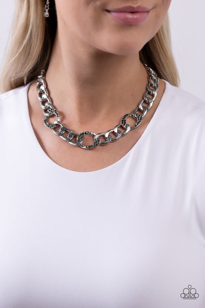 Gleaming Harmony - Silver - Paparazzi Necklace