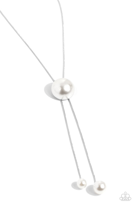 Corporate Couture - White - Paparazzi Necklace