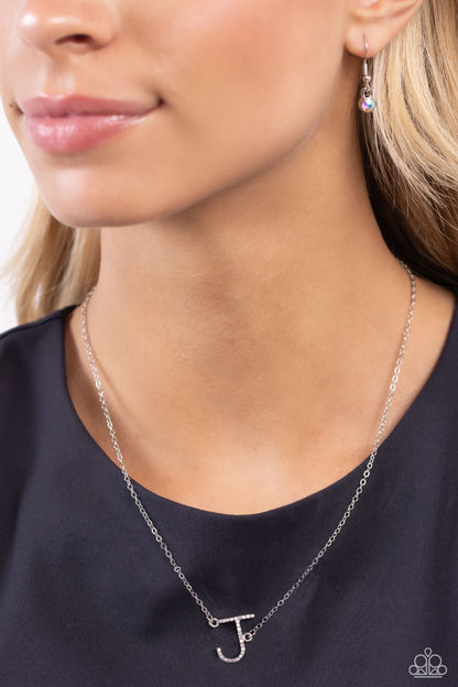 INITIALLY Yours - J - Multi - Paparazzi Necklace