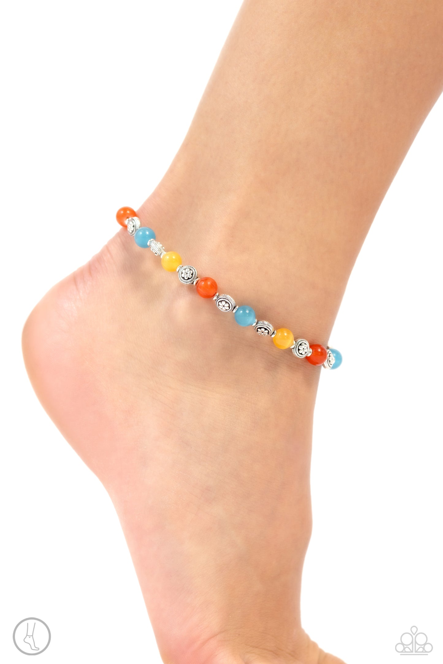 Beachy Bouquet - Multi - Paparazzi Anklet