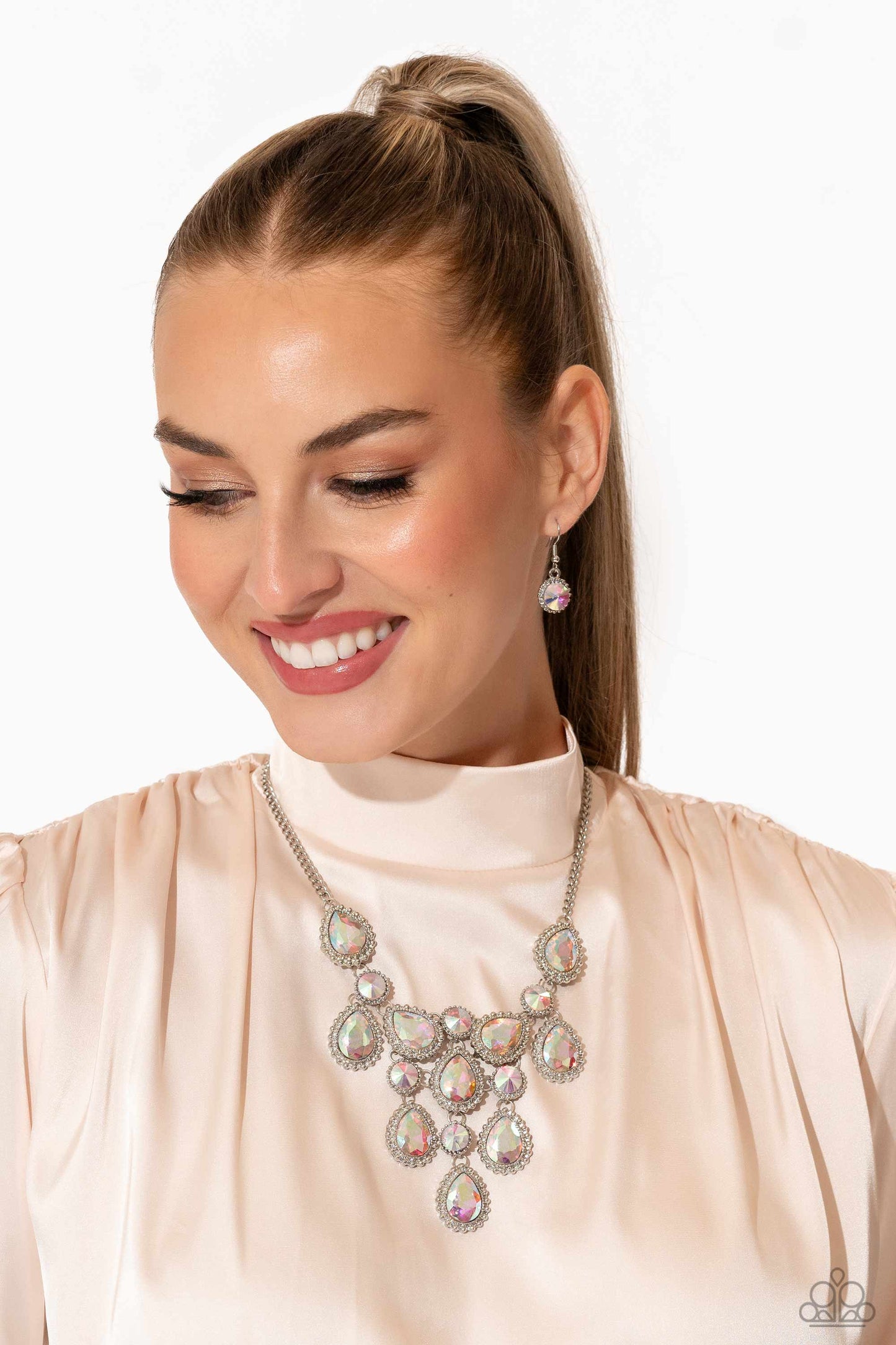 Dripping in Dazzle - Multi - Paparazzi Necklace (2023 December LOP)