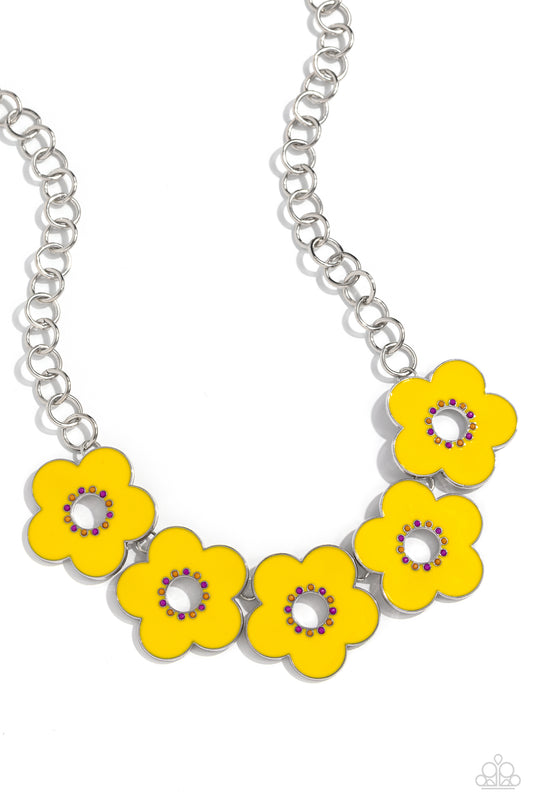 Cartoon Couture - Yellow - Paparazzi Necklace