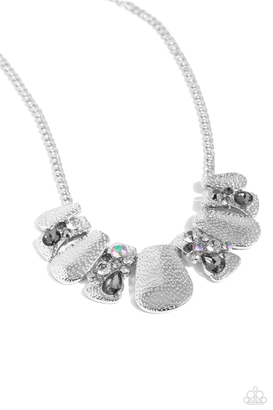 Multicolored Mayhem - Silver - Paparazzi Necklace