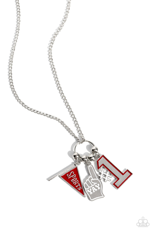 Cheering Section - Red - Paparazzi Necklace