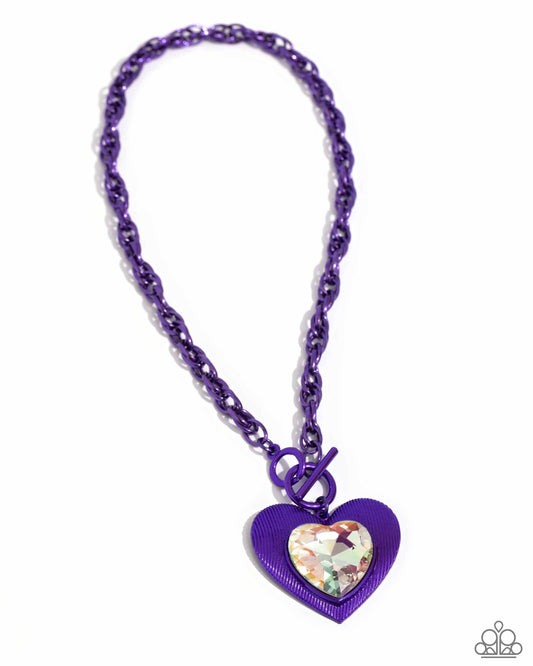 Modern Matchup - Purple - Paparazzi Necklace (2024 March LOP)