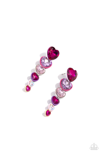 Cascading Casanova - Multi - Paparazzi Earrings