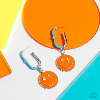Personable Pizzazz - Orange - Paparazzi Earrings