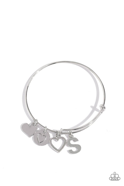 Making It INITIAL - Silver - S - Paparazzi Bracelet