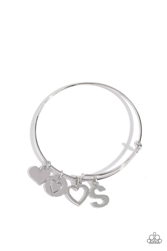 Making It INITIAL - Silver - S - Paparazzi Bracelet