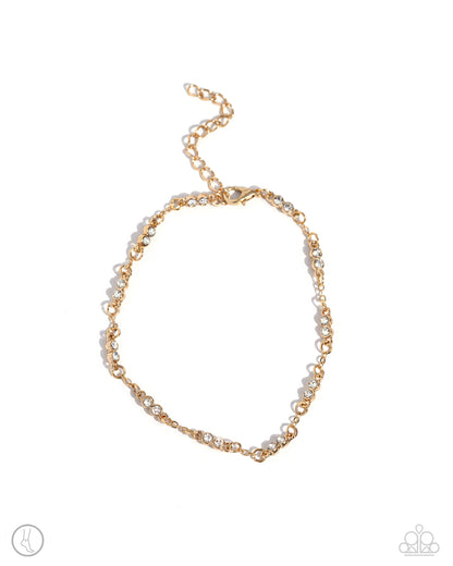Simple Sass - Gold - Paparazzi Anklet