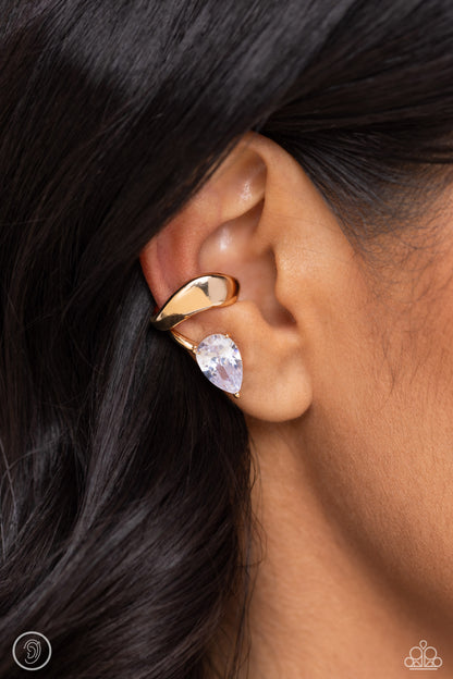 Twisting Teardrop - Paparazzi Earrings