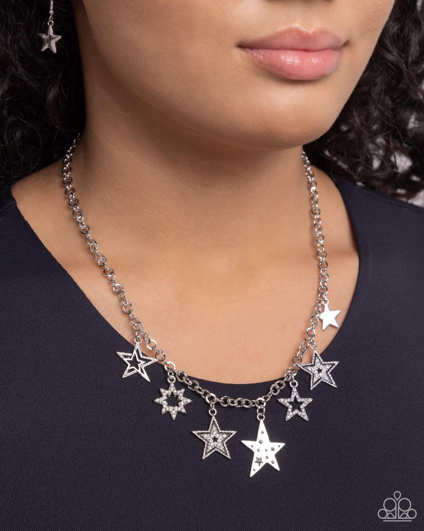 Starstruck Sentiment - Black - Paparazzi Necklace