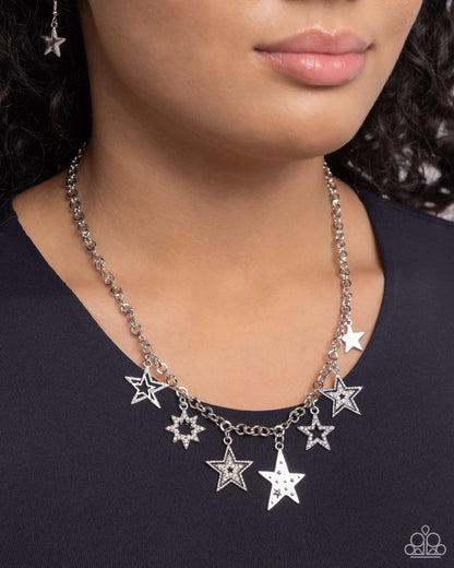 Starstruck Sentiment - Black - Paparazzi Necklace