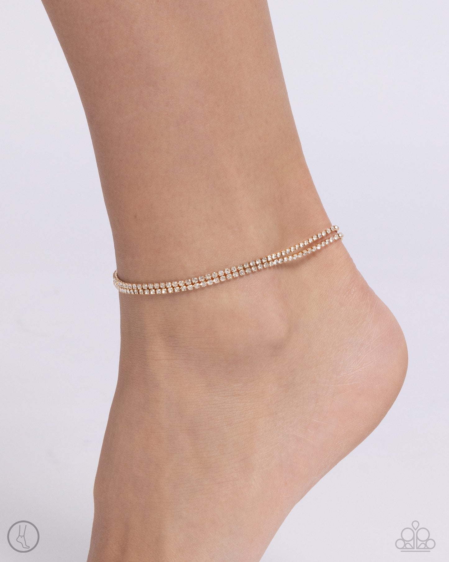 Dainty Declaration - Gold - Paparazzi Anklet