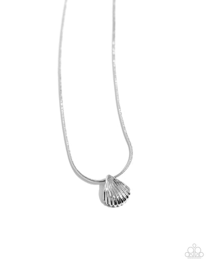 Seashell Simplicity - Silver - Necklace