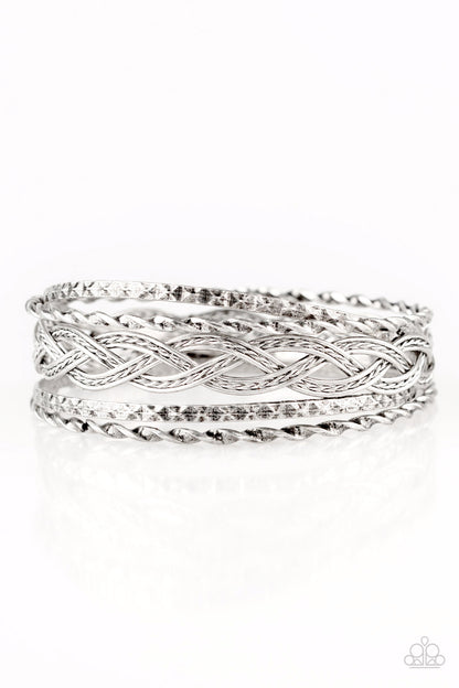 Straight Street - Silver - Paparazzi Bracelets