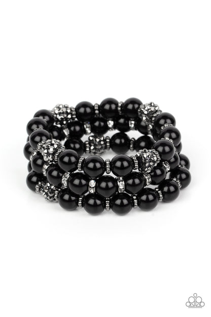 The More The Modest - Black Necklace and Poshly Packing Black Bracelet